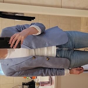 Hm linen blend blazer